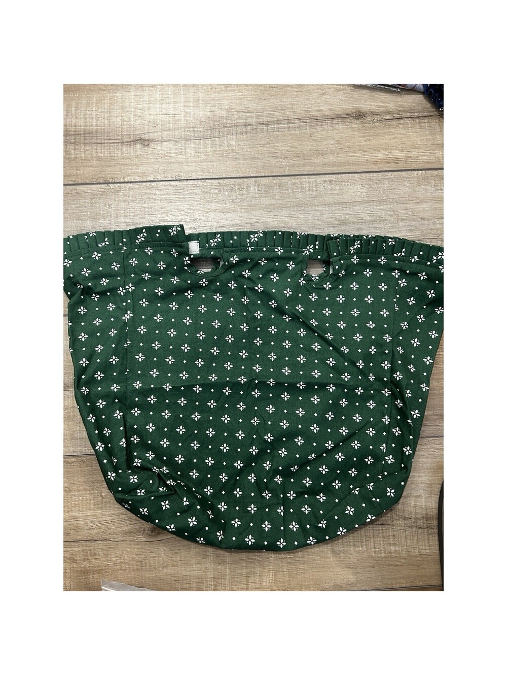 Longaberger Magazine Basket Liner Heritage Green 2 handle Woven traditions